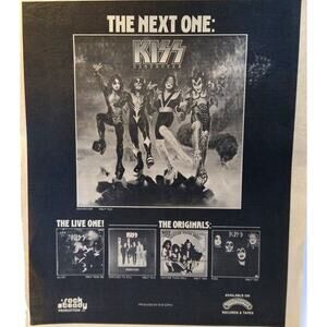 Kiss Destroyer Album AD 1976 Vintage Artwork Hard Rock Music + Alive & Originals